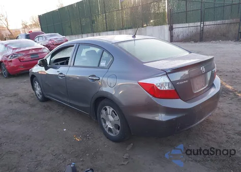 2012 Honda Civic Hybrid from USA, damaged, VIN JHMFB4F27CS011265